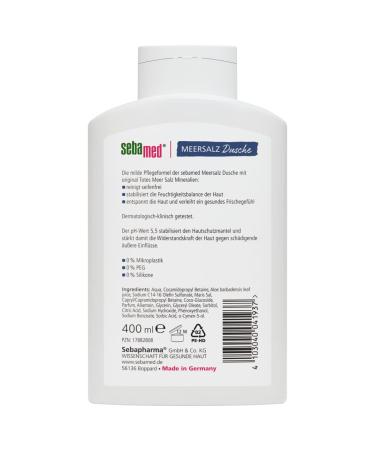 Sebamed Sea Salt Shower Gel 400ml | Soap-Free Microplastic-Free Body Wash for Sensitive & Dry Skin - Unisex - Buy Online on GoSupps.com