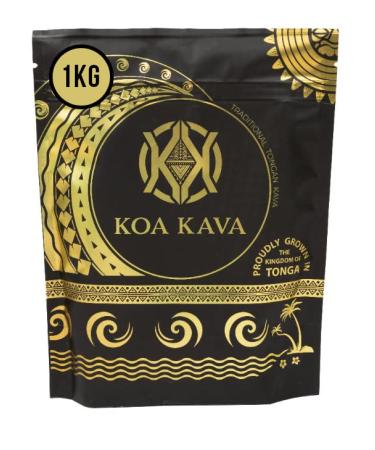 Koa Kava Kava Powder Tea 1 Kilo (2.2 Pounds) Noble Tongan Kava Root Pouni ONO Kava Drink for Relaxation and Good Vibes Sourced Directly from Vava'U 1 Kilogram