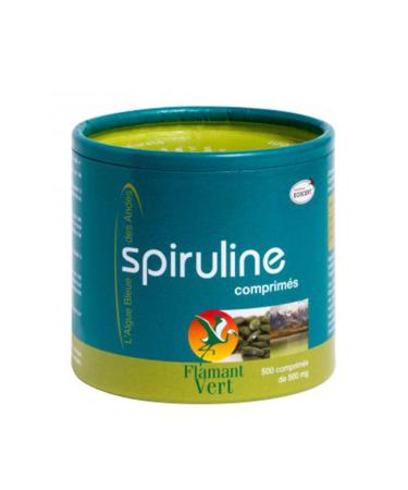 Flamant Vert Spiruline Algue Bleue des Andes 500 Comprim s de 500 mg