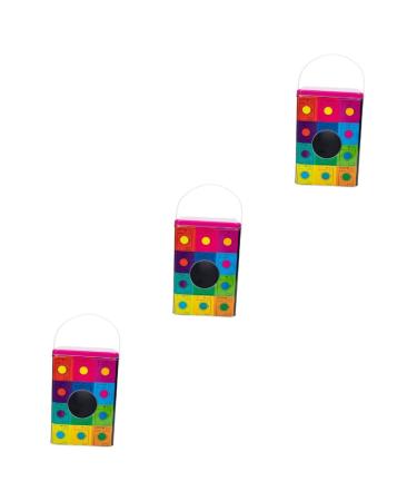 Zerodeko 3pcs washing powder storage bucket laundry tin container containers with lids laundry snack container Storage Container storage jar wrought iron Metal