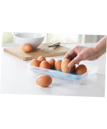 GLEAVI 2pcs 10 Eggs Egg Storage Egg Tray Portable Egg Holder Container Multifunction Mustard re-usable Green 24.5*10.5*7cm - Buy Online on GoSupps.com