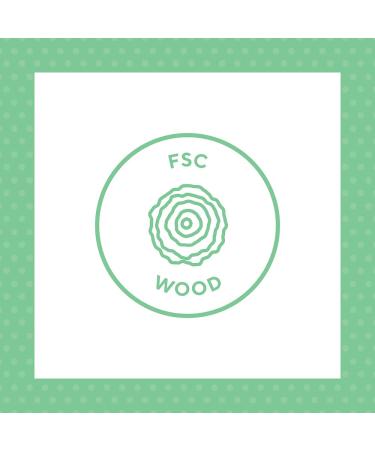 Petit Collage Wooden Baby Hairbrush - FSC-Certified Beech Wood, Soft Bristles, Cute Bear Design - Buy Online on GoSupps.com