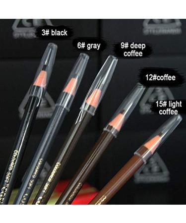  Kingknow Pull Cord Eyebrow Pencil Pen Waterproof Sweatproof Non-Fadeing Long-Lasting Not Easy to Fade (Grey#6) - Buy Online on GoSupps.com