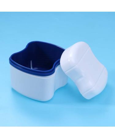 Healifty Orthodontic Denture Box - Blue Teeth Storage with Hanging Net | International Shipping - Buy Online on GoSupps.com