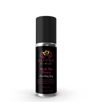 Kafune Amor Hair Melt Me Down Lace Melting Holding Spray - Glueless Wig Install 1-5 Day Hold Safe for HD/Swiss Lace Wig No Flake/Residue Quick Dry Ideal for Daily Wearers Substitute for lace glue 2 Fl Oz (Pack of 1)