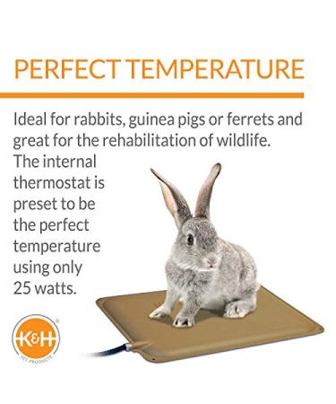 K&H Pet Products Heated Pad for Small Animals - 9x12 Inches, Tan - Buy Online on GoSupps.com