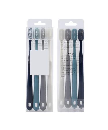 Toothbrush set - 8 -pack ultra soft manual toothbrush for adults with super soft curen bristles for sensitive teeth pregnant women seniors (b)