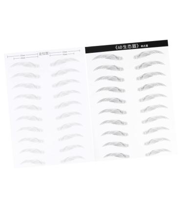 SOESFOUFU 2 Pairs Hair- Eyebrows Eyebrow Stickers Eyebrowsb Simulation Eyebrow Makeup Tools Water Proof 3d