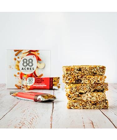 88 Acres Apple Ginger Crisp Granola Bars - Gluten Free, Nut-Free, Vegan, Non-GMO - 12 Pack - Buy Online on GoSupps.com