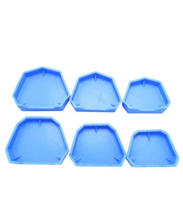 HEALIFTY Dental Lab Model Tray Based Silicone Old Base on Plaster 6pcs