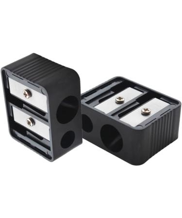 Professional Double Hole Cosmetic Pencil Sharpener for Eyebrow Lip Liner & Eyeliner | Essential Makeup Tool for School & Office Supplies - Buy Online on GoSupps.com
