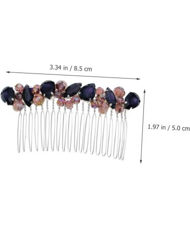 DOITOOL real hair side fringe wedding hair accessories for brides wild comb headgear hair Hair up hair combs European and American Hair piece diamond diamond hair accessories - Buy Online on GoSupps.com