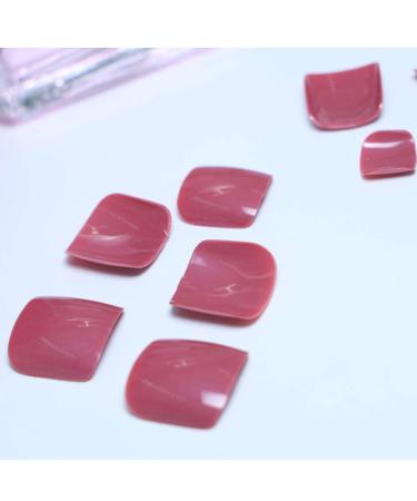 Yienate Chic False Toenails | Exquisite Pink Purple Complete Cover Nail Tips for Brides | 24-Hour Long-Lasting Wear - Buy Online on GoSupps.com