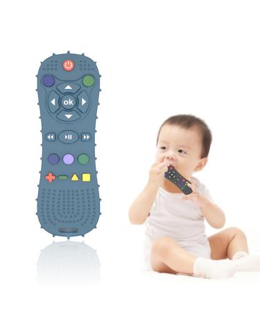ZXUPOI bathing toys for 3 months baby silicone remote -controlled bite toy toothing aid toys for babies remote control bite rings made of silicone with soothes babies wound gums