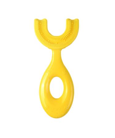 Soft bristle toothbrush for children Siliocne U-shaped children's toothbrush 360-degree-soft toothbrush soft hand toothbrush made of food-safe silicone suitable for children from 6 to 12 years