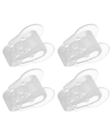 Healifty 4pairs Gel Big Bunions Separator Protector Spacer Toe Men Breathable Straightener Correctors Spacers Toes for Overlap Cramps Overlapping Women Hammer Stretcher Foot Relief