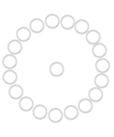20 Pack O-Rings Baby Pacifier Clips - Safe & Durable Silicone Pacifier Chain Holders (2.5 cm Transparent) - International Shipping - Buy Online on GoSupps.com