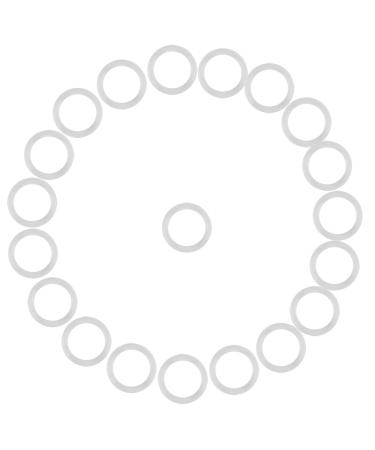 Agatige 20pcs Silicone Pacifiers O-Rings Dummy Pacifier Chain Clips Adapter Holder for Babies (Transparent)