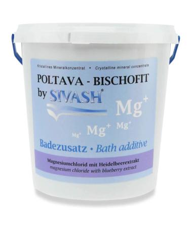 Magnesium Bath Salt - Crystalline Bischofite Bath Additive with Blueberry Extract 1300g - Magnesium Chloride Hexahydrate