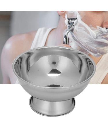 Stainless Steel Shaving Foam Bowl for Men | Professional Beard Moisturizing Mixing Bowl - Ideal for Smooth Shaves - Buy Online on GoSupps.com