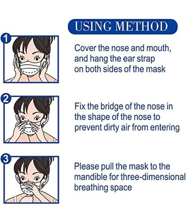 100 Pcs Black Disposable Face Masks - 3 Ply Protective Masks - Buy Online on GoSupps.com