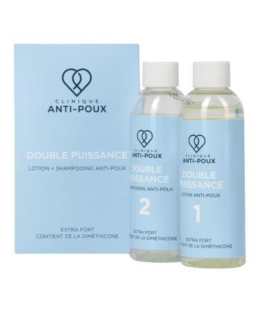 Anti-Poux Clinique Shampoo anti-poux en combinaison avec une lotion hautement dos e pour adultes et enfants Traitement efficace contre les poux base de dim thicone & eucalyptus 2 x 100 ml