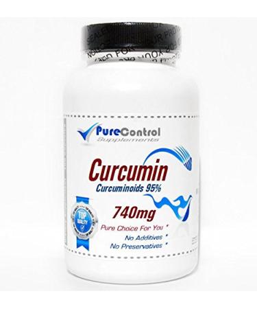 Curcumin 750mg Curcuminoids 95% // 200 Capsules // Pure // by PureControl Supplements
