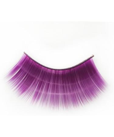 minkissy 6 Pairs Performance Eyelashes Fake Eyelashes Colored False Lashes Long Cross False Eyelashes Party Eyelashes Faux- Costume Eye Lashes Makeup Black Outfit 3d Face Purple Accessories - Buy Online on GoSupps.com