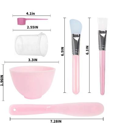 Face Mask Mixing Bowl Set - Silicone Bowls Brush Applicator Spatula & Measuring Tools for Perfect Skincare - Buy Online on GoSupps.com