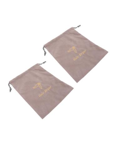 Didiseaon 2pcs Velvet Bag Portable Hair Dryer Bags Hair Dryer Fabric Bag Travel Hair Dryer Bag Hair Dryer Storage Bags Dust Bags for Handbags Hair Dryer Travel Bag Blow Dryer Bag