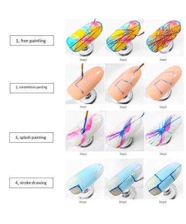 Stuurvnee Nail Spider Set - 6 Pieces Elastic Line Painting Kit for Durable DIY Nail Art & UV Design - Buy Online on GoSupps.com