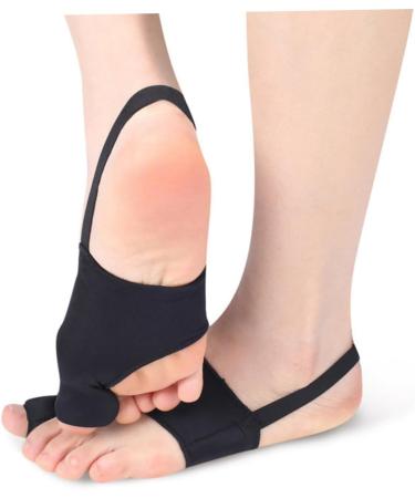Hallux Valgus Sleeve & Toe Straighteners Set - Bunion Protector & Hammer Toe Straightener - Black 9x6.8cm - Buy Online on GoSupps.com