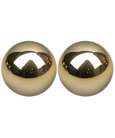 Tovinanna Baoding balls Mass metal ball 1 5 inch diameter precision balls made of solid metal for pendulum demonstrations brass bearing balls multifunction balls for hand exercises