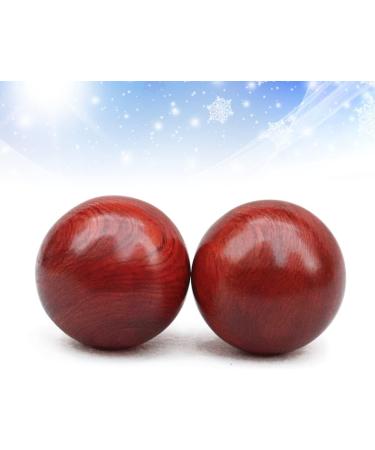 Coolhiya 2-Pack Chinese Medicine Balls - Wooden Massage Rolls for Muscle Relief & Health Care - 6cm Red Fitness Device - Buy Online on GoSupps.com