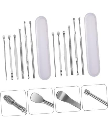 FOMIYES Ear Picking Tool Set - Stainless Steel Ear Wax Remover Ear Cleaner Kit for Adults & Kids Double-Headed Ear Spoon 11.7cm - International Shipping Available - Buy Online on GoSupps.com