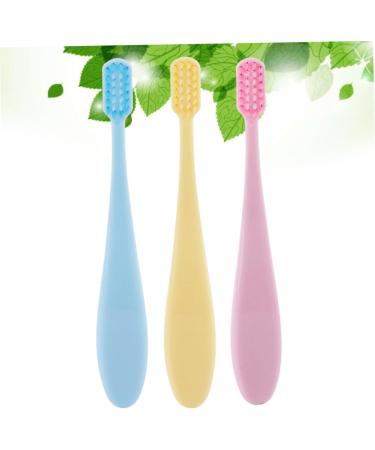 Homsfou Infant & Children's Soft Manual Toothbrush Set - Brightening Travel Brushes in Earth Colors - Buy Online on GoSupps.com