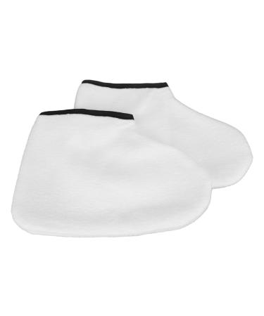 Paraffin Wax Refill Feet 2 Pack Double Layer Thick Terry Cloth Paraffin SPA Booties for Hot Wax for Women for Men