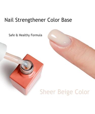 FZANEST Milky Pink Nude Gel Nail Polish Soak Off Builder Rubber Base Color Gel For Nails Natural Gel Polish (Sheer Beige) 15ml 1 Sheer Beige - Buy Online on GoSupps.com