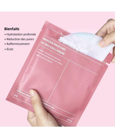 6 Masques Premium | Masque Collagene et Acide Hyaluronique | Masque collag ne Anti-Rides Anti Cernes | Masque visage Soins Hydratant Raffermissant Anti- ge | Peau Lisse et clatante - Buy Online on GoSupps.com