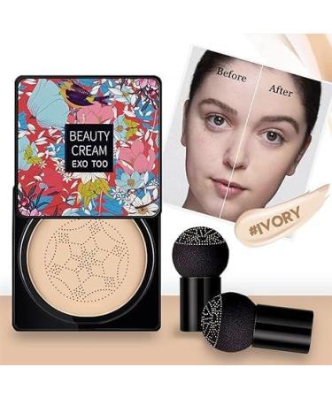 dewdat Mushroom Head Air Cushion CC Cream Long-Lasting Moisturizing Foundation Matte Concealer Lightweight Weather Resistant - Buy Online on GoSupps.com