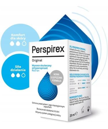 Perspirex Original Antiperspirant Roll On 20ml - 3 Pack - Buy Online on GoSupps.com