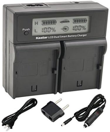 Kastar BPU60 Smart LCD Dual Fast Charger for Sony BP-U60 & PMW Series Cameras - Replacement Charger for PMW-100, PMW-200, PMW-EX3 & More - Buy Online on GoSupps.com