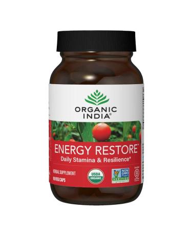 Organic India Energy Restore Daily Stamina & Resilience 90 Veg Caps