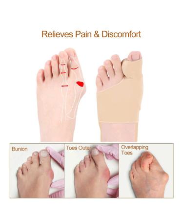Bunion Corrector for Women and Men - Orthopedic Toe Separator and Straightener for Hallux Valgus and Crooked Big Toe - Day/Night Bunion Relief Splint - Prevent Slipping-Off - Buy Online on GoSupps.com