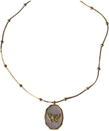 OralGos Elegant Butterfly Pendant Necklace with Photo Album | Delicate Shell Frame Butterfly Jewelry - International Shipping - Buy Online on GoSupps.com