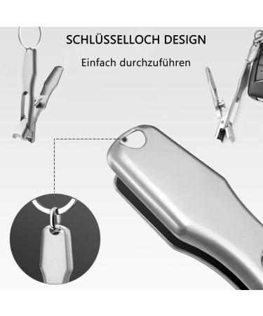 UltraSharp Stainless Steel Nail Clippers - Portable Fingernail Grooming with Collecting Container & Leather Case - Buy Online on GoSupps.com