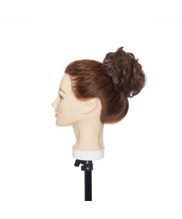 Maroon Thick Hair Donut Scrunchie Updo Bun Extension - Wavy Curly Messy Hair Chignon Ponytail Ribbon - Buy Online on GoSupps.com