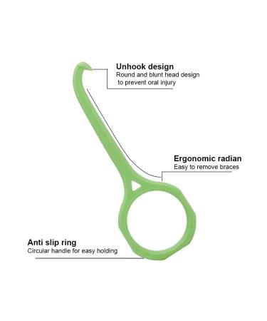 4-Pack Aligner Remover Tool with Retainer Case - Easy to Clean & Use | Invisible Braces Tooth Cleaning Oral Care Set - White, Green, Pink, Blue - Buy Online on GoSupps.com