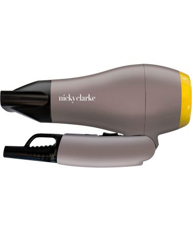 Nicky Clarke 1200W Travel Hair Dryer Lightweight & Compact 2 Heat Settings 1.8m Cable - Grey NTD101 - Buy Online on GoSupps.com