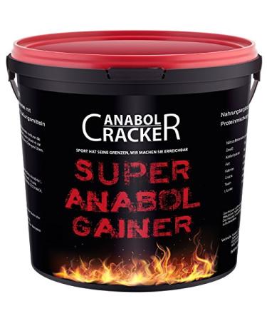 Super Anabol Gainer Whey Protein Creatin Shake 2400g Chocolate Flavour Protein Powder Taurine Creatine Amino Acids (Orange)
